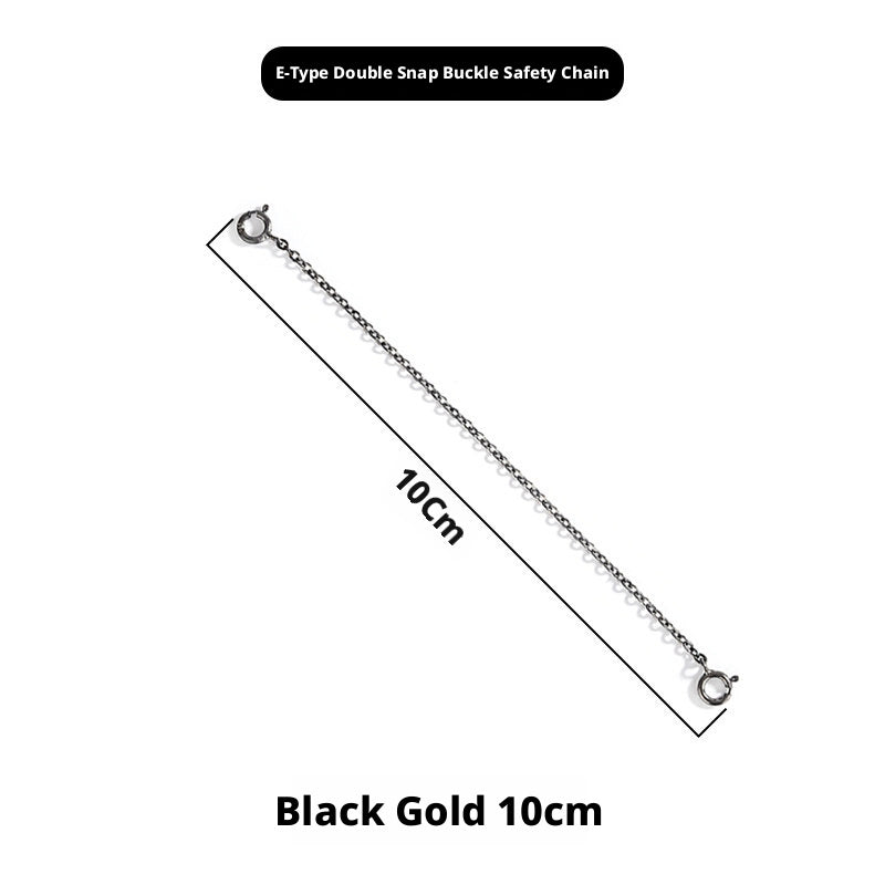 S925 Sterling Silver Extension Chain – 3 - 15cm, Double Safety Clasp - HomeDIYer