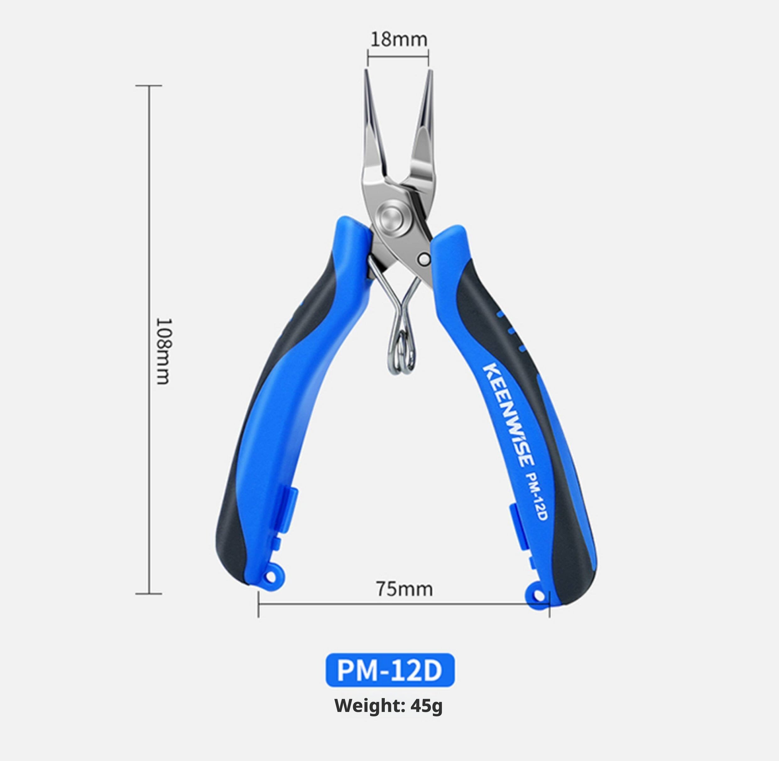 KEENWISE Mini Jewelry Pliers Set – 5 Types, 4"/4.5", Stainless Steel