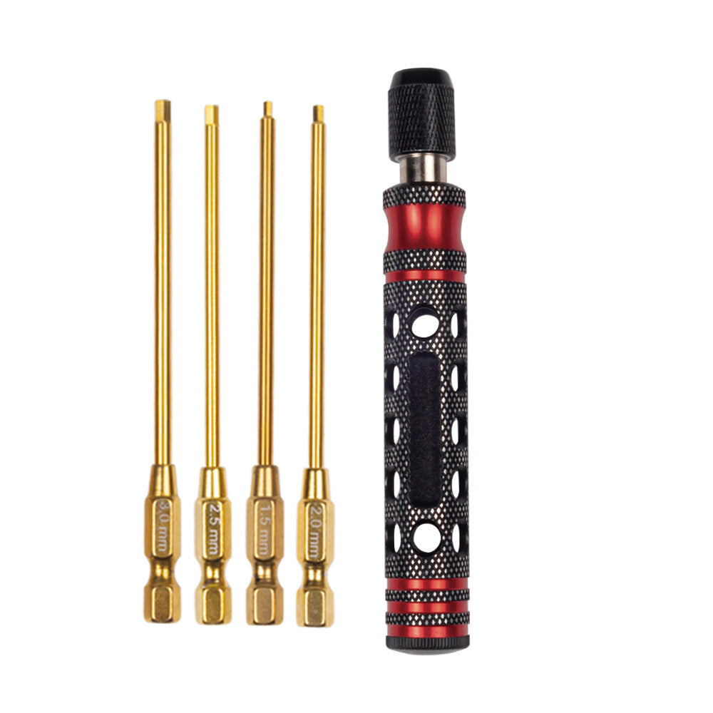 5-in-1 RC Titanium-Plated Hex & Nut Screwdriver Set – Precision Repair Tool for Boat, Car & Truck