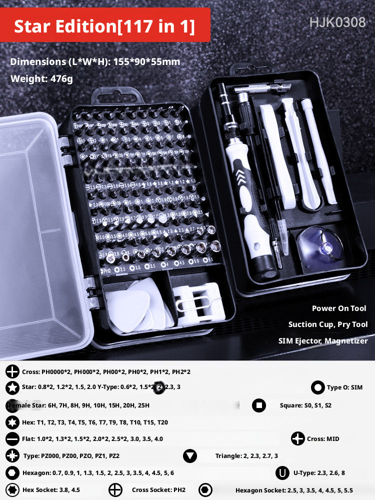 Precision Screwdriver Set – Electronics & Laptop Repair Kit (12 to 145-in-1 Options)
