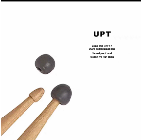 Universal Drumstick Soft Mallet Heads – Practice Tips for Quiet Playing, Jazz, and Drumhead Protection (4‑Pack)