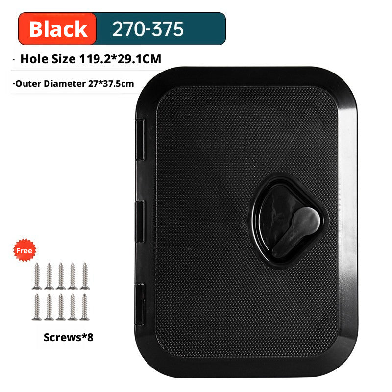 Boat Deck Hatch Cover — Round & Square ABS Inspection Port with Rubber Seal