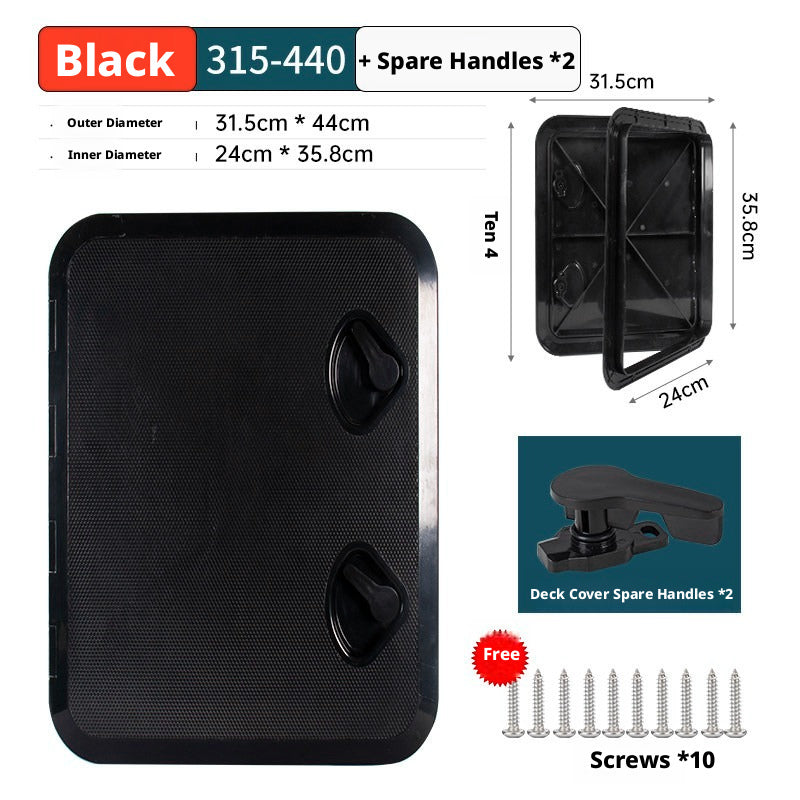 Marine Deck Access Hatch – UV Resistant ABS Plastic Inspection Cover for Boats, Fish Boxes & Storage Compartments