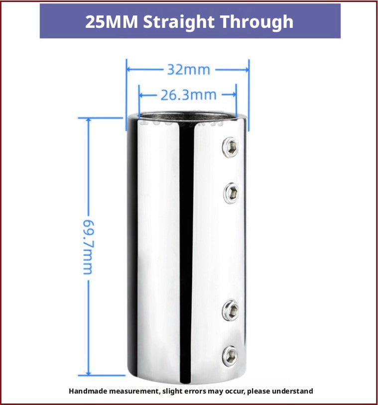 316 Stainless Steel 90-Degree Tube Flange Base – Marine Railing Stanchion Mount, 22–38mm