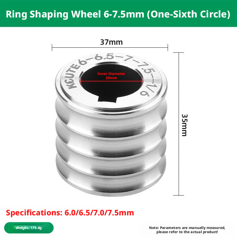 KCUTE Manual Ring Shaping Machine – 40+ Roller Wheels, for Gold/Silver