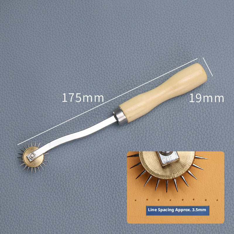 Leather Stitching Wheel – 2.5mm / 3.5mm Spacing for Hand Sewing & Saddle Stitch