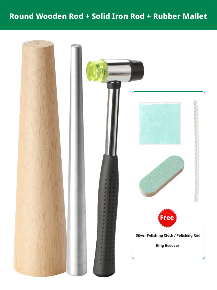Bracelet & Ring Shaping Kit – Jewelry Repair Tools with Rubber Mallet