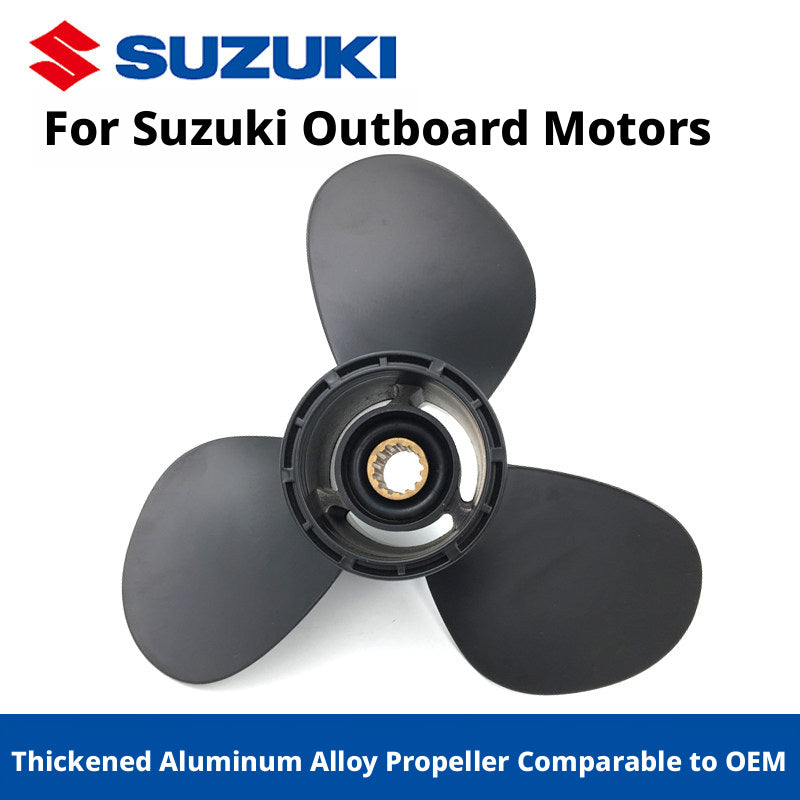 Replacement Propeller for Suzuki Outboard Motors - Reinforced Aluminum & Stainless Steel Props for 4HP to 250HP Engines