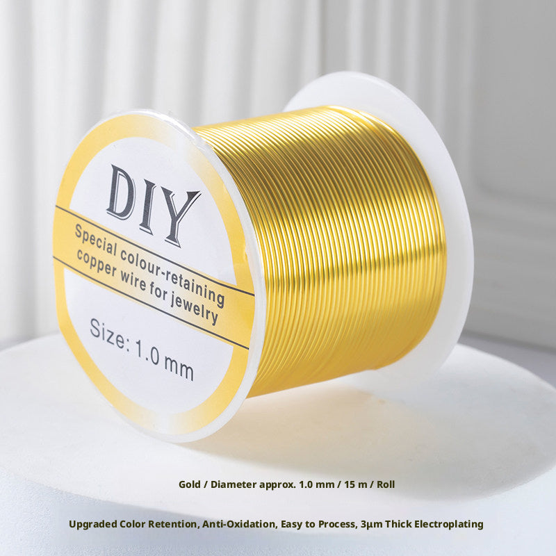 100m Color‑Retaining Copper Wire – DIY Wire Wrapping & Flower Making