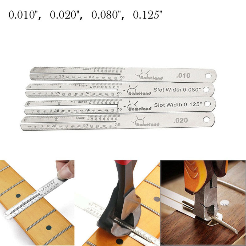 Guitar Fretboard Protector – Stainless Steel Fret Guard & Spacer for Luthier Fret Work