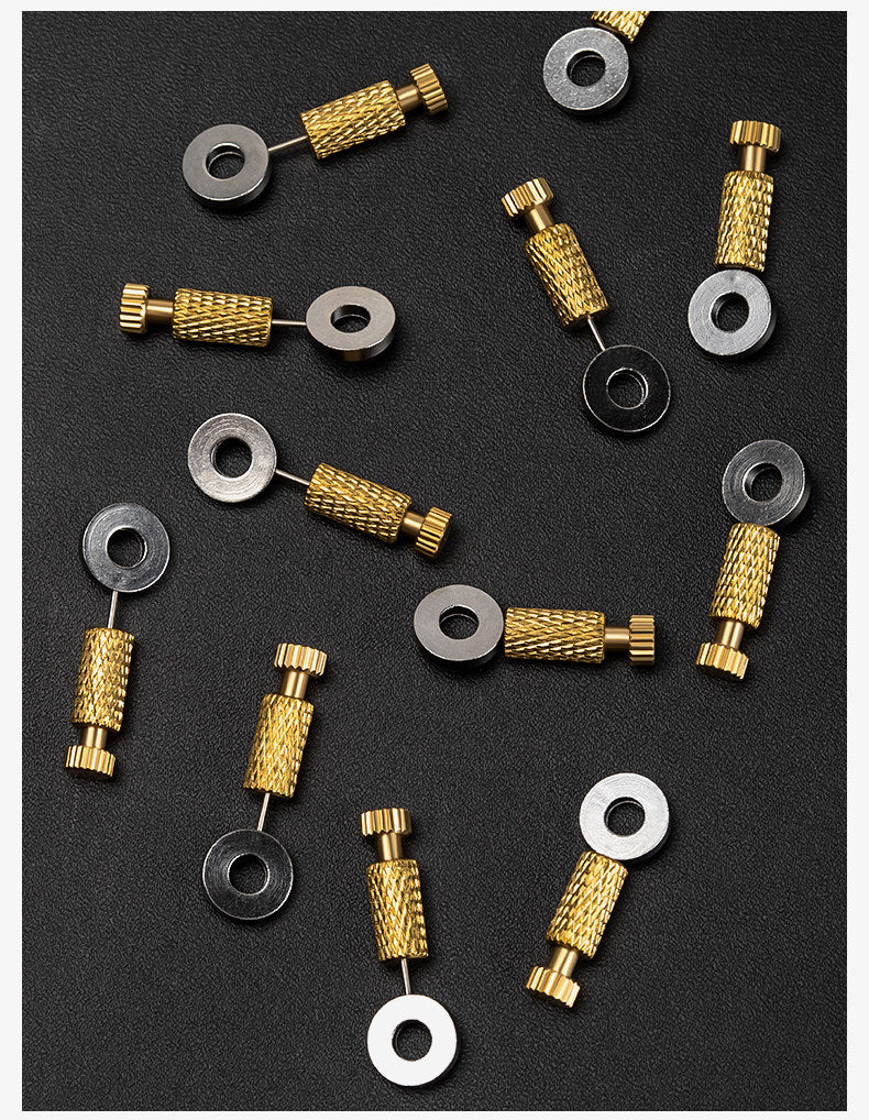 Suture Positioning Needles – Brass Leather Stitch Fixing Pins (Short 0‑6mm / Long 6‑12mm)