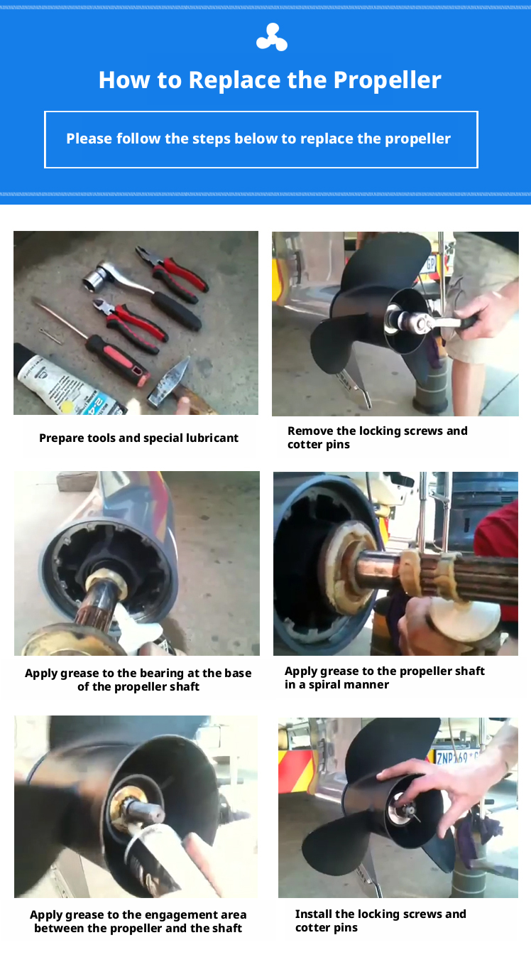 Aluminum Propeller for Mercury Outboard Motors - 3-Blade Replacement for 5HP to 300HP Engines with 10 to 15 Tooth Splines