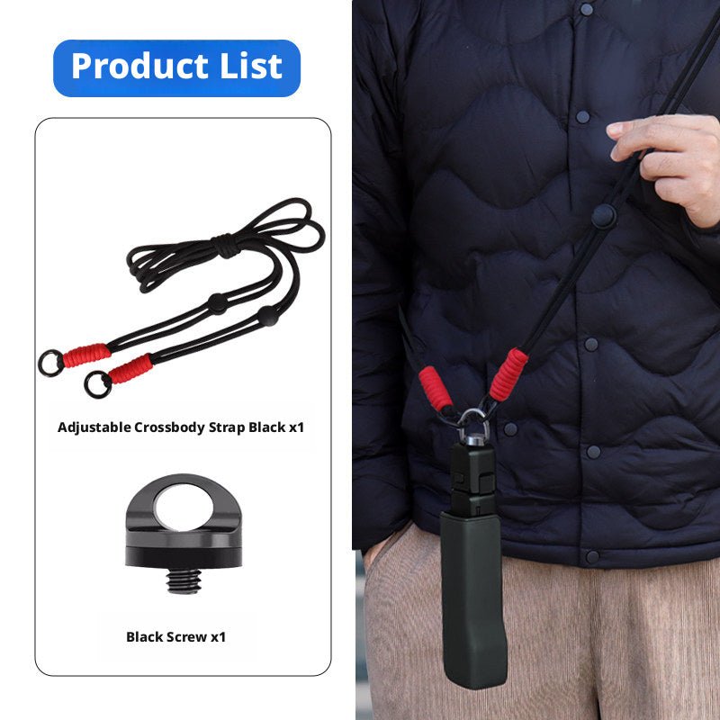 1/4" Camera Strap Screw Mount Adapter for DJI Pocket 3, Insta360 & Action Cameras - HomeDIYer
