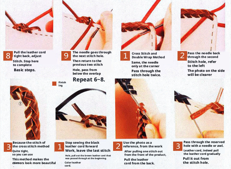 Woven Leather Cord Needle – 56mm Flat Cord Weaving Needle for 3mm Leather Rope (10 Pack)