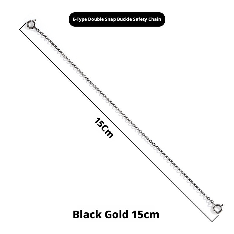 S925 Sterling Silver Extension Chain – 3 - 15cm, Double Safety Clasp - HomeDIYer