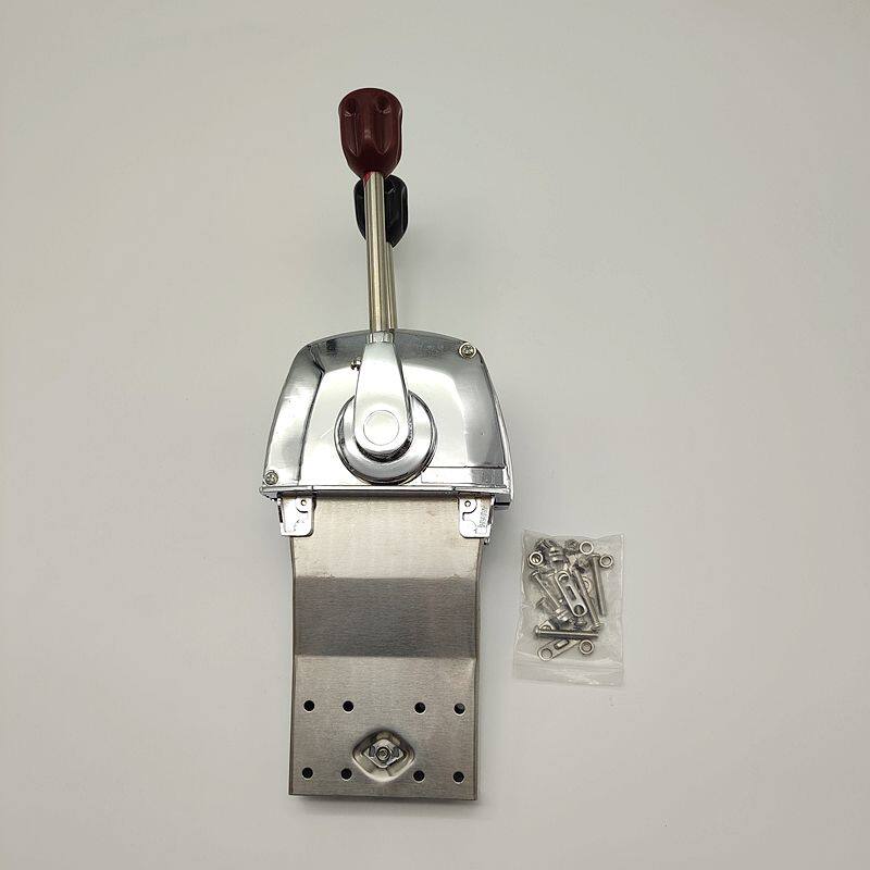 Stainless Steel Outboard Throttle Controller Kit – Complete Set with 2 Cables & Stud for Boat Repair