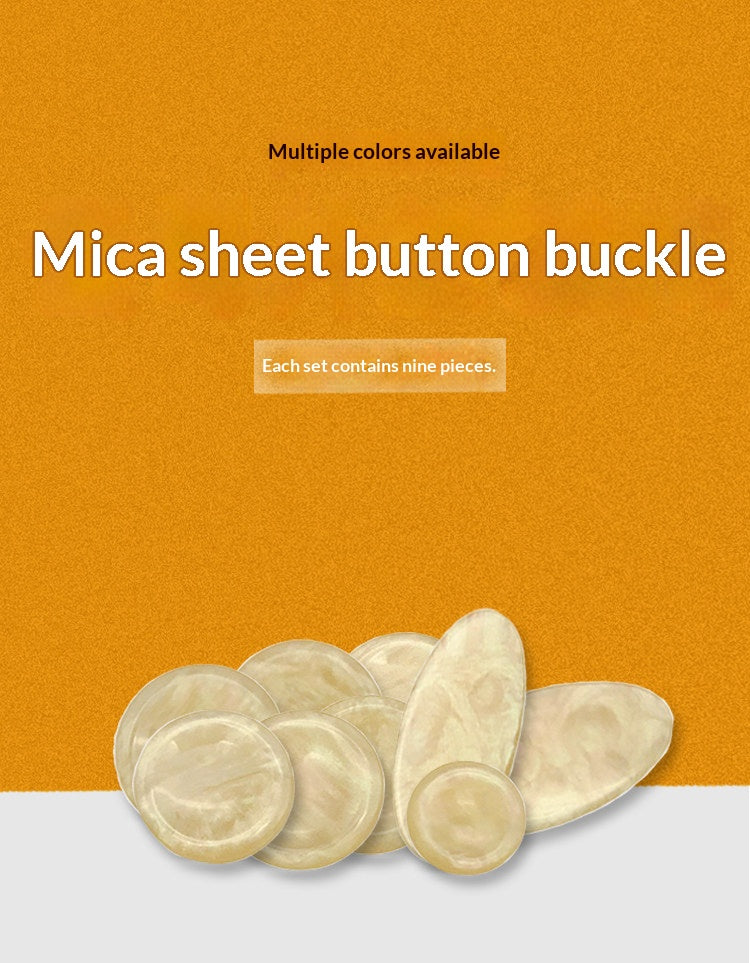 Saxophone Mica Snap Button Set – 9pcs Key Buckle Clips for Alto, Tenor, Soprano (Beige, Blue, Khaki)