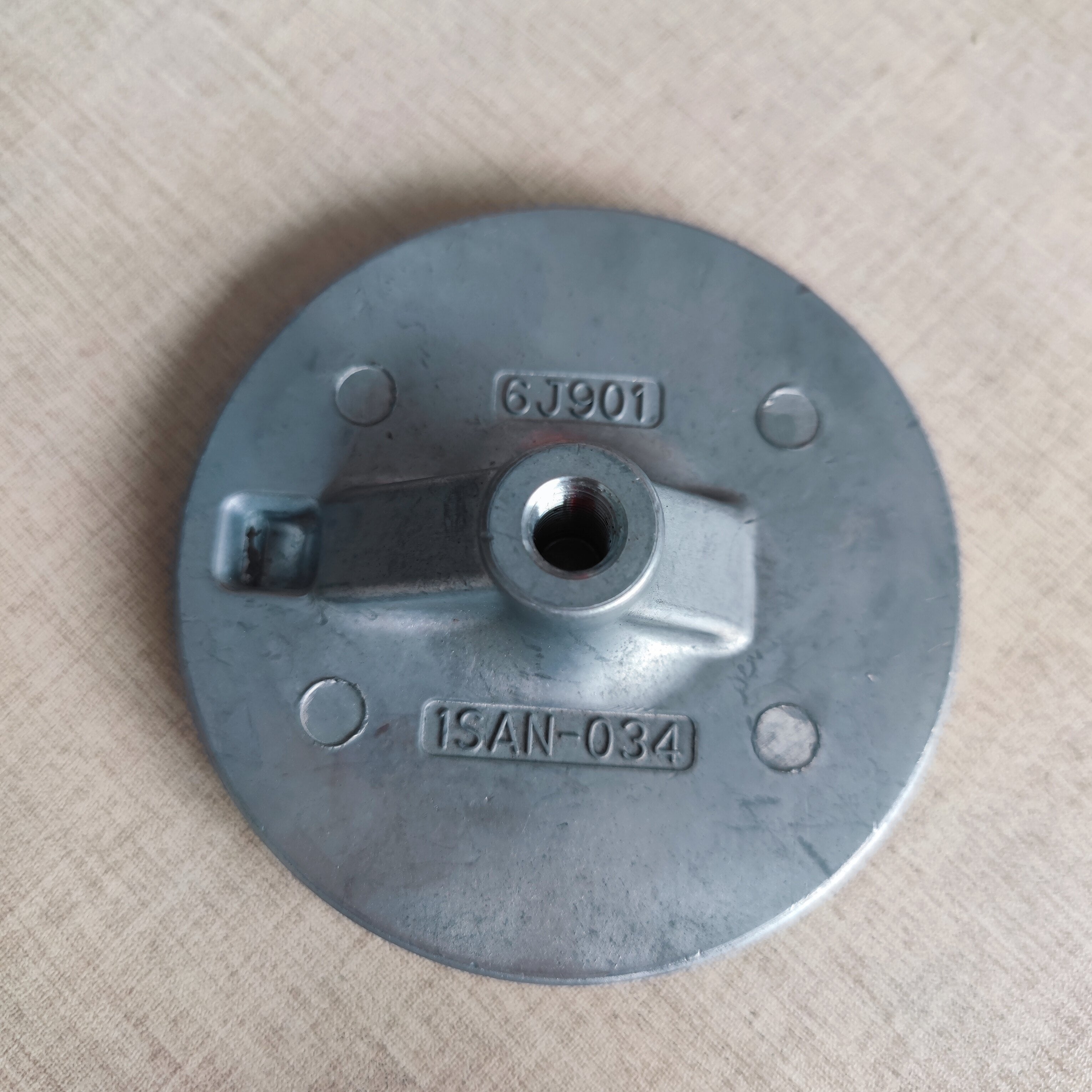 Yamaha Outboard Sacrificial Anode Zinc Block – Anti-Corrosion Trim Tab & Steering Fin for 2‑Stroke & 4‑Stroke Engines