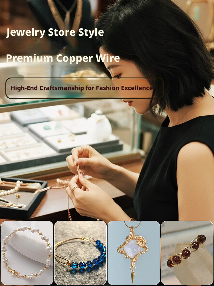 100m Color‑Retaining Copper Wire – DIY Wire Wrapping & Flower Making