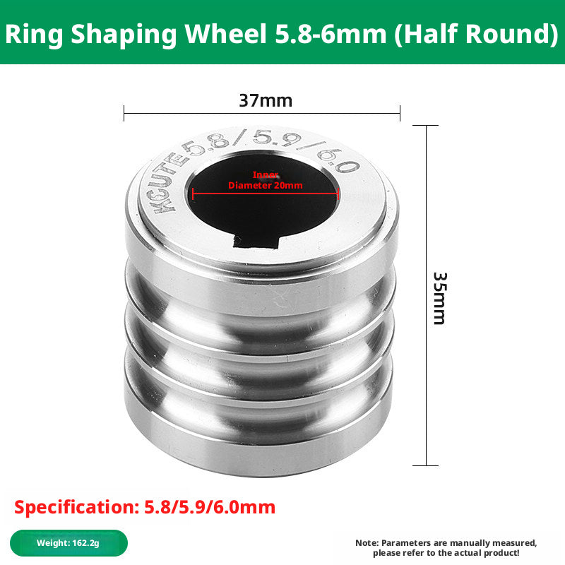 KCUTE Manual Ring Shaping Machine – 40+ Roller Wheels, for Gold/Silver