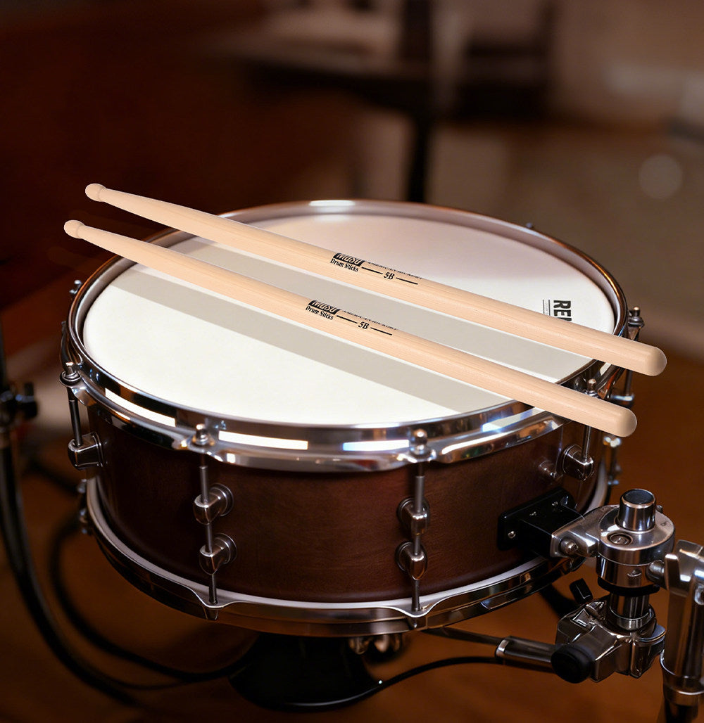 MUSO North American Wood Drumsticks – 7A / 5A / 5B (Hickory/Pecan) with Free Engraving