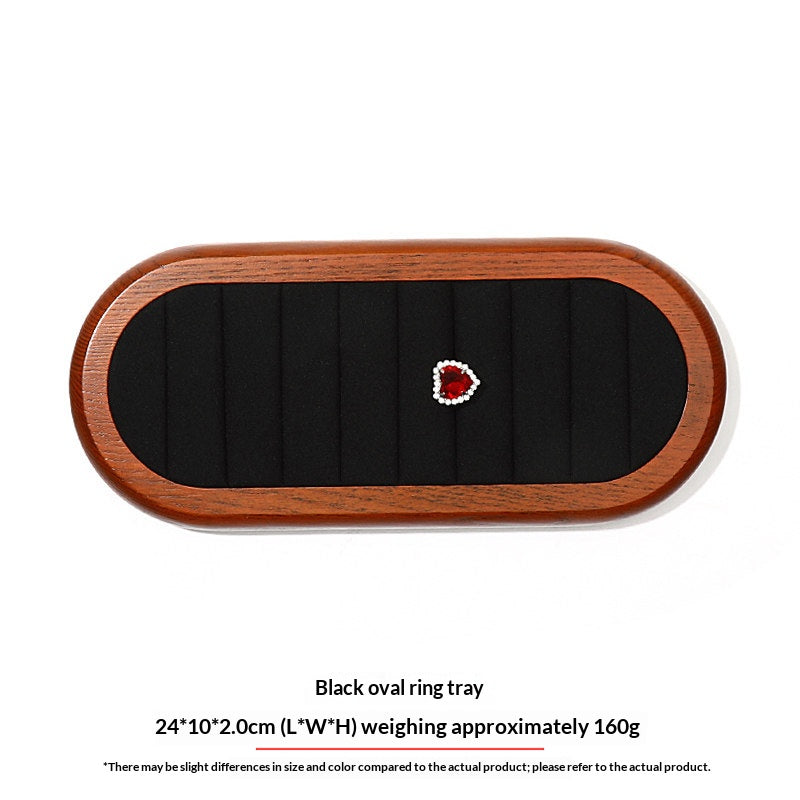Premium Solid Wood Jewelry Display Trays for Photography & Organizing
