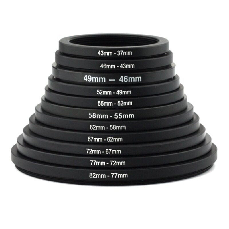 Camera Lens Filter Adapter Ring — Step - Up & Step - Down Threaded Conversion Rings, Multiple Sizes - HomeDIYer