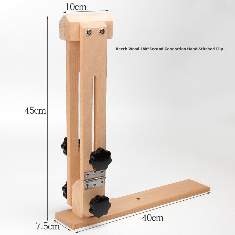 Hand‑Stitched Wood Clamp – 8 Styles for Leather Sewing (Beech/Pine, Lychee or Leather Veneer)
