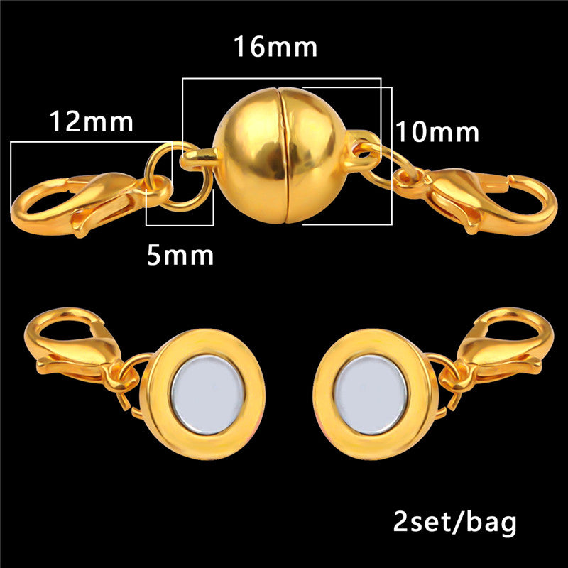 Magnetic Clasps for Jewelry Making – Strong, Gold Plated, DIY Buckles