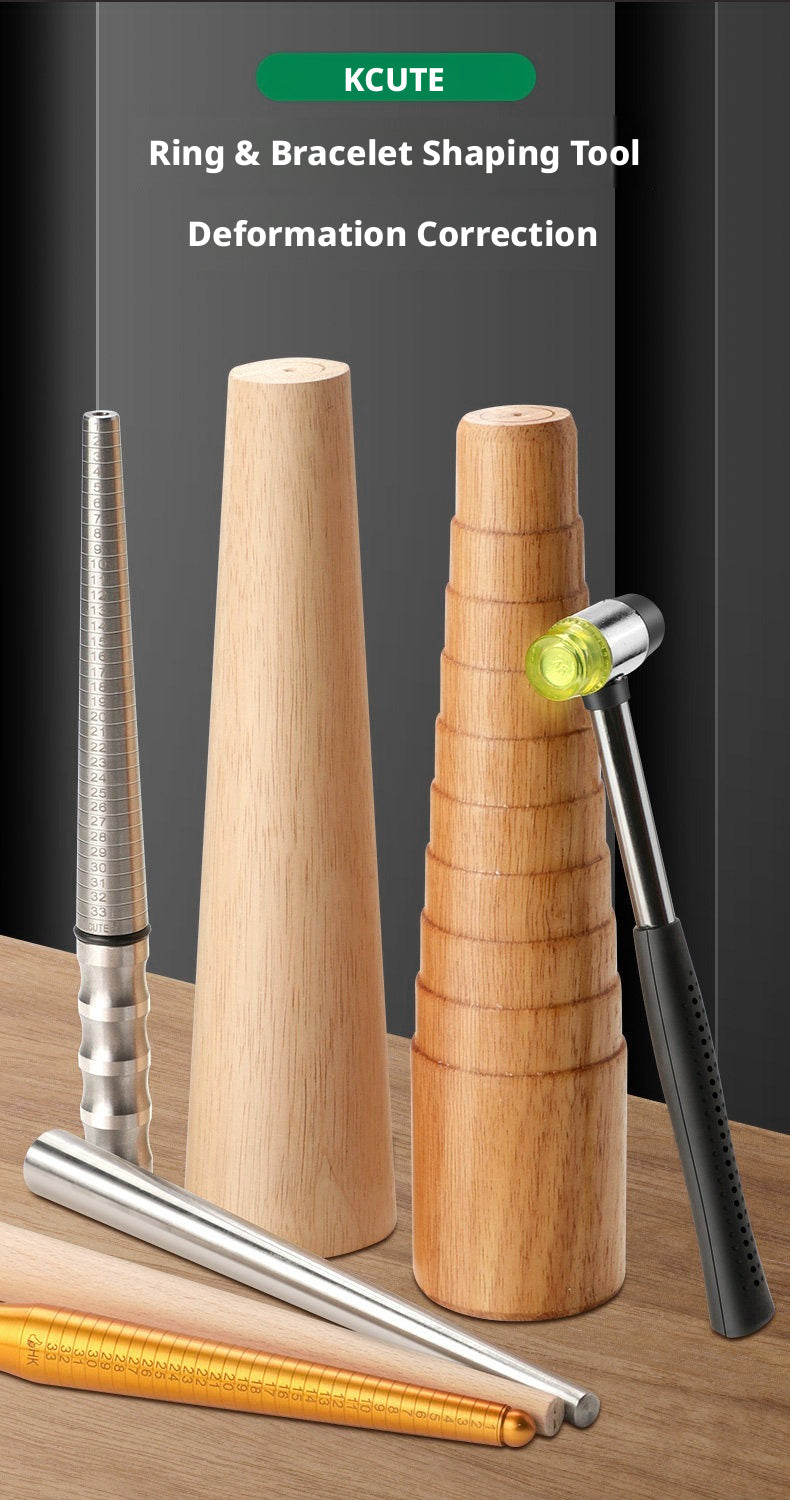 Bracelet & Ring Shaping Kit – Jewelry Repair Tools with Rubber Mallet