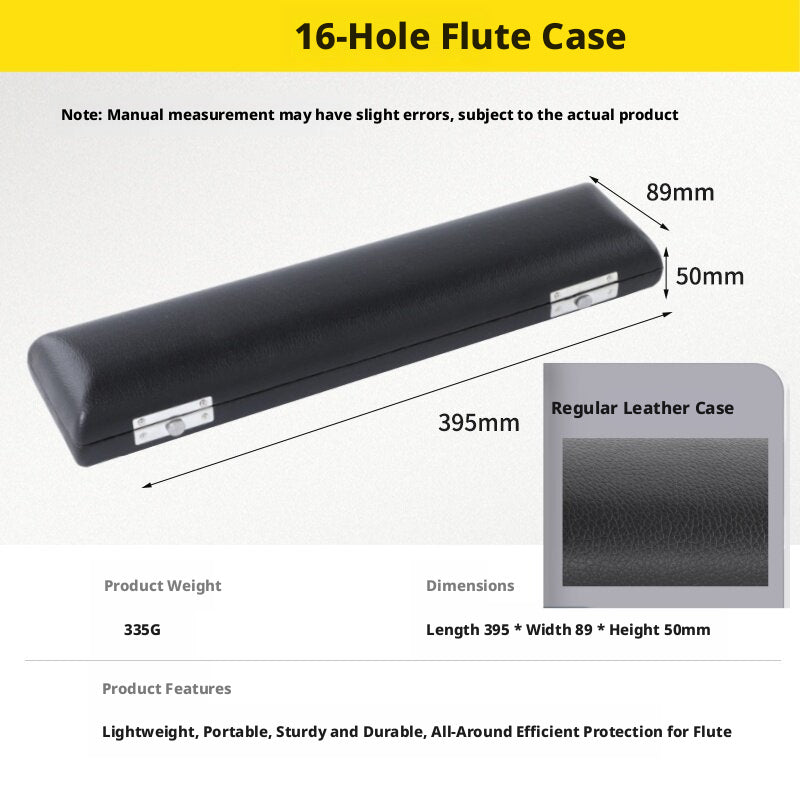 CHANG Flute Case – 16/17 Hole, Piccolo, Head Joint, Leather/Oxford, Backpack Style (Bamboo Weave)