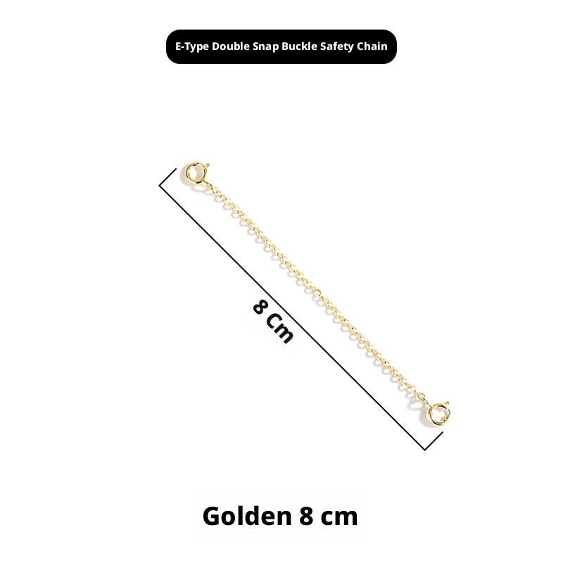 S925 Sterling Silver Extension Chain – 3 - 15cm, Double Safety Clasp - HomeDIYer