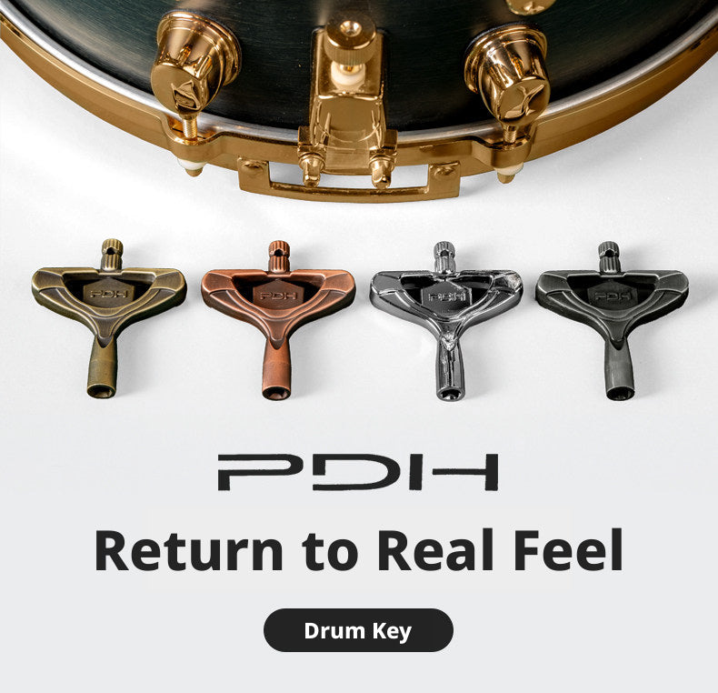 PDH Zinc Alloy Drum Key – Universal Tuning Wrench for Acoustic Drums, Keychain Hole, Power Tool Compatible
