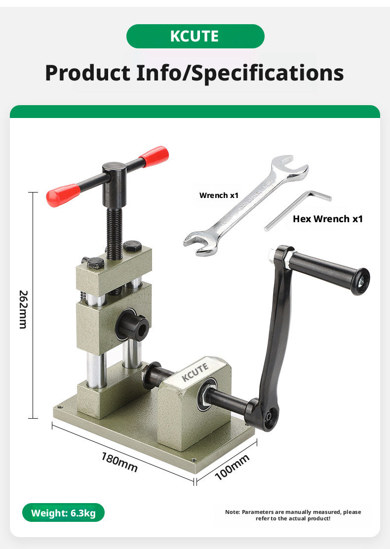 KCUTE Manual Ring Shaping Machine – 40+ Roller Wheels, for Gold/Silver