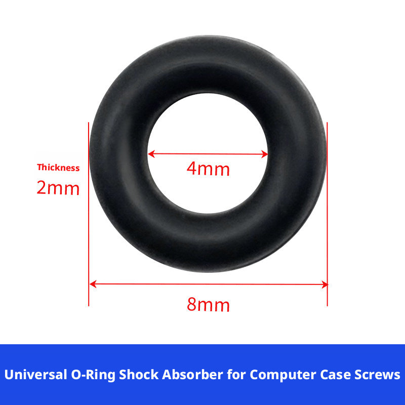 PC Case Screws & Shock-Absorbing O-Rings – #6-32, O-Ring / Screw / Combo, 100pcs