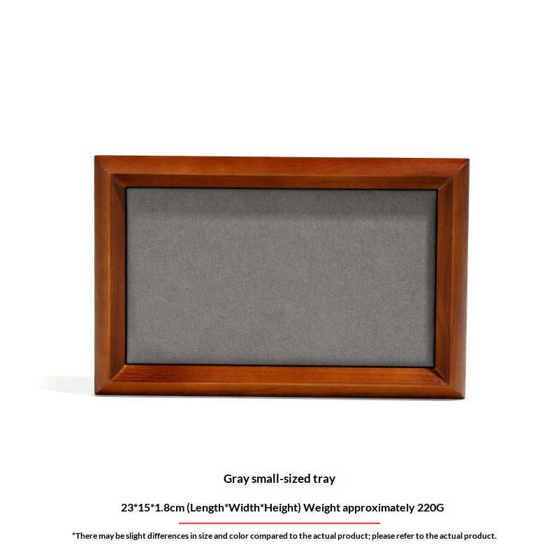 Premium Solid Wood Jewelry Display Trays for Photography & Organizing