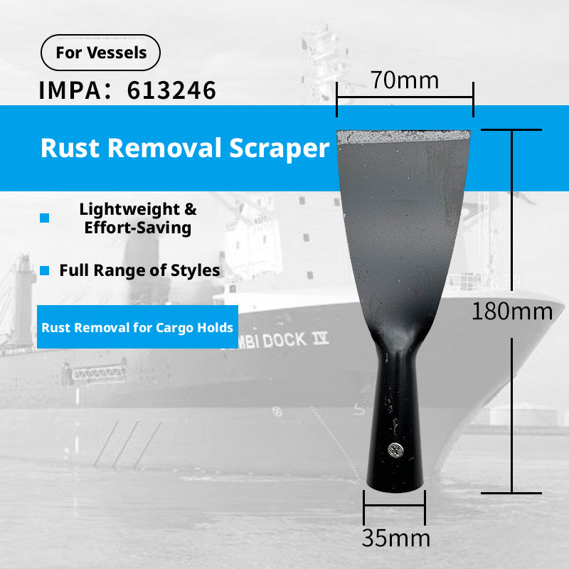 IMPA 613243 & 613246 Double-Ended Deck Scraper – Marine Rust Removal Tool for Ships & Boats