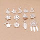 s925 Sterling Silver Pendants & Beads – 40+ Shapes for DIY Red String Bracelets, Crystal Jewelry, Handmade Weaving Accessories