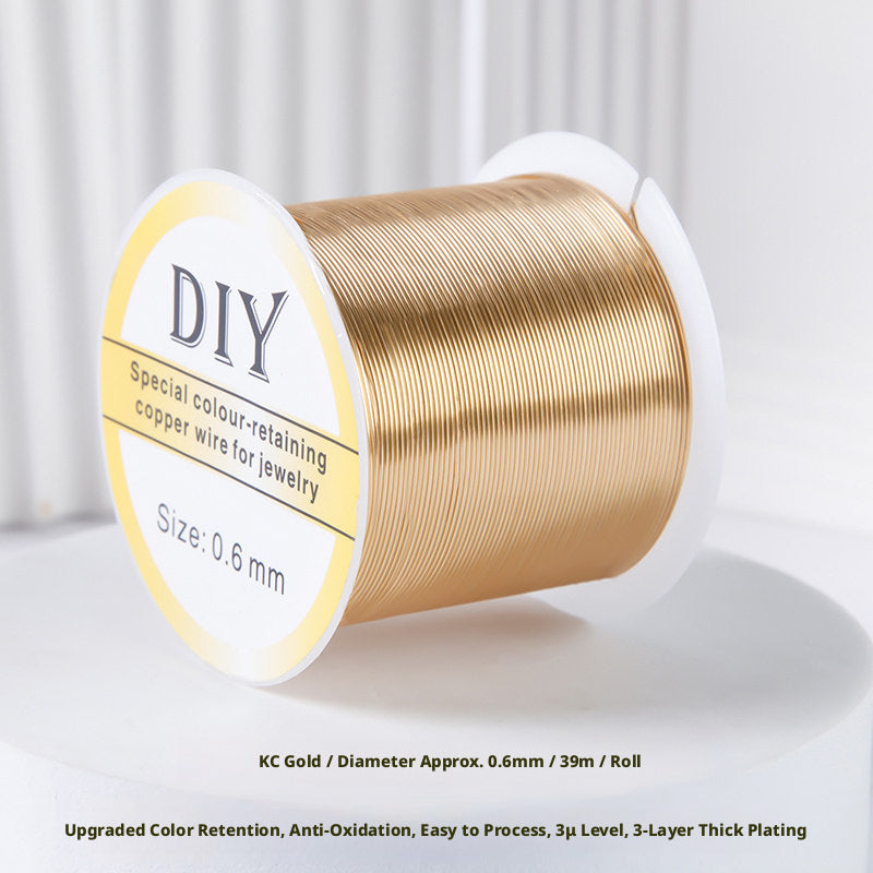 100m Color‑Retaining Copper Wire – DIY Wire Wrapping & Flower Making