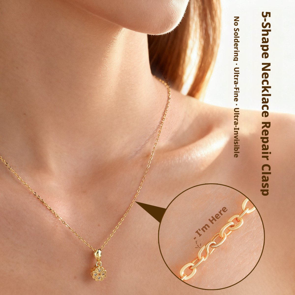 S - Type Necklace Repair Buckle – No Soldering, Invisible Fix in 5 Seconds - HomeDIYer