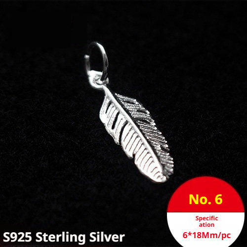s925 Sterling Silver Pendants & Beads – 40+ Shapes for DIY Red String Bracelets, Crystal Jewelry, Handmade Weaving Accessories