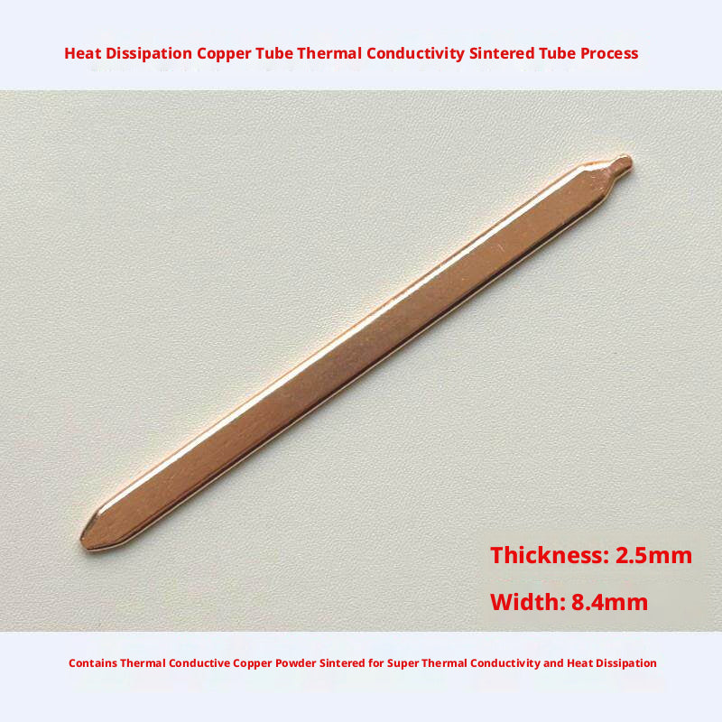 DIY Copper Heat Pipe – Flat Sintered Liquid-Filled Thermal Tube for Laptop CPU GPU Heatsink Repair