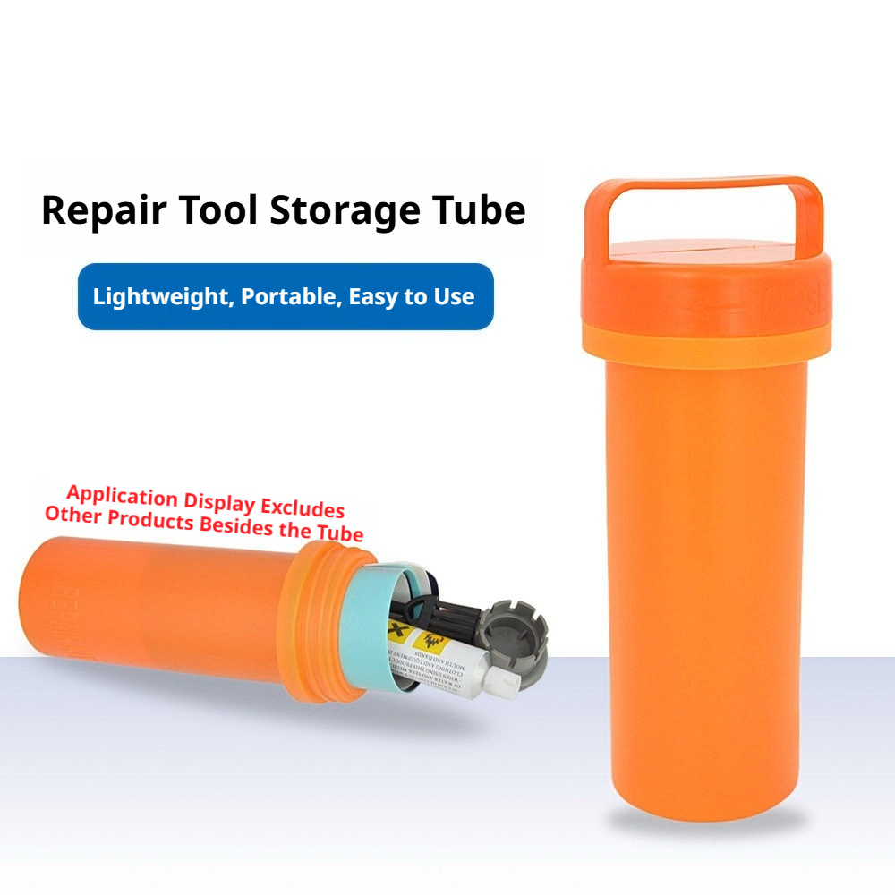 PVC Repair Kit Storage Canister – Waterproof Tool Organizer for Inflatable Boat & SUP Maintenance Gear