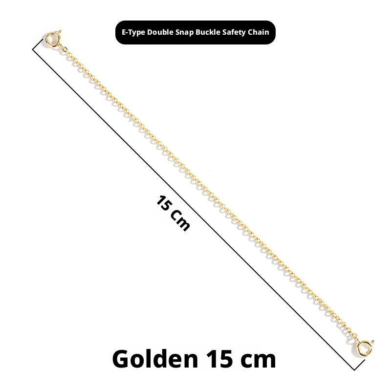 S925 Sterling Silver Extension Chain – 3 - 15cm, Double Safety Clasp - HomeDIYer
