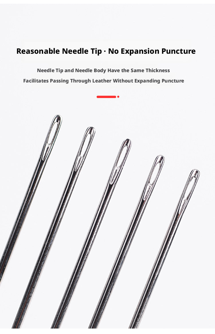Leather Round Head Needle – Hand Sewing Needles for Saddle Stitch (French 304# / 602# / 603# / 605#)