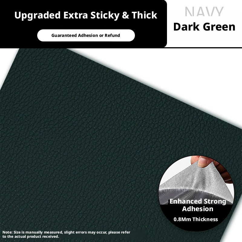 Strong Self-Adhesive Leather Repair Patch – 0.8mm Thick, Cut-to-Size for Sofa, Car Seat & Bag (Multiple Colors)