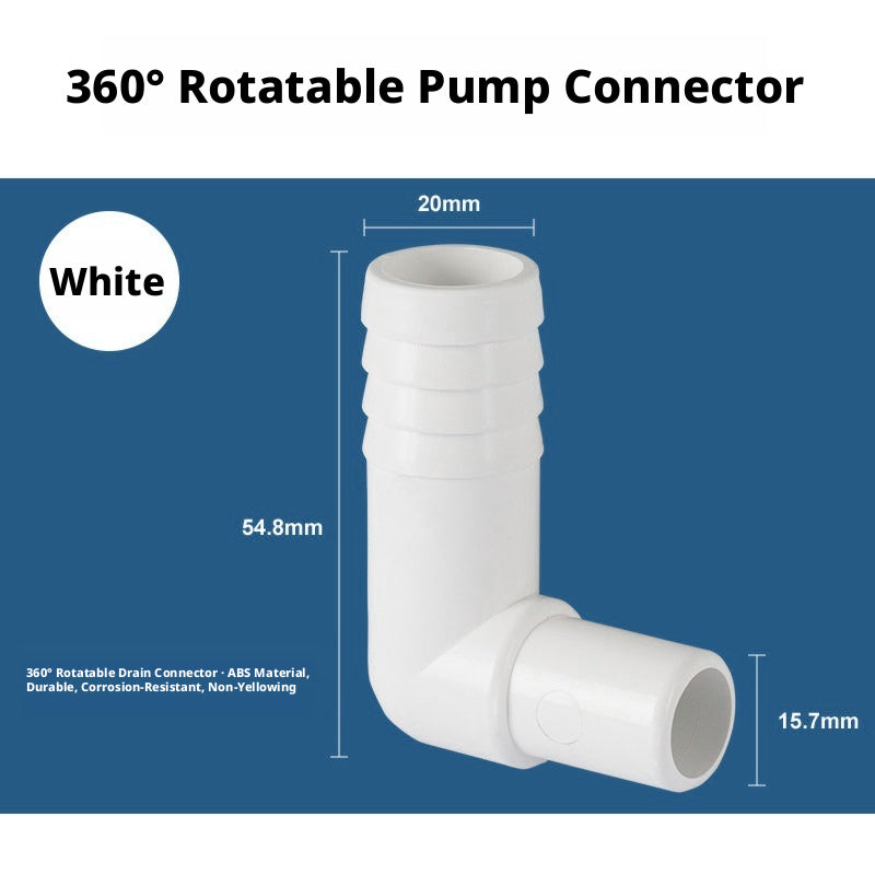 90° Marine Thru-Hull Drain Fitting with Check Valve — Bilge & Waste Water Elbow Outlet