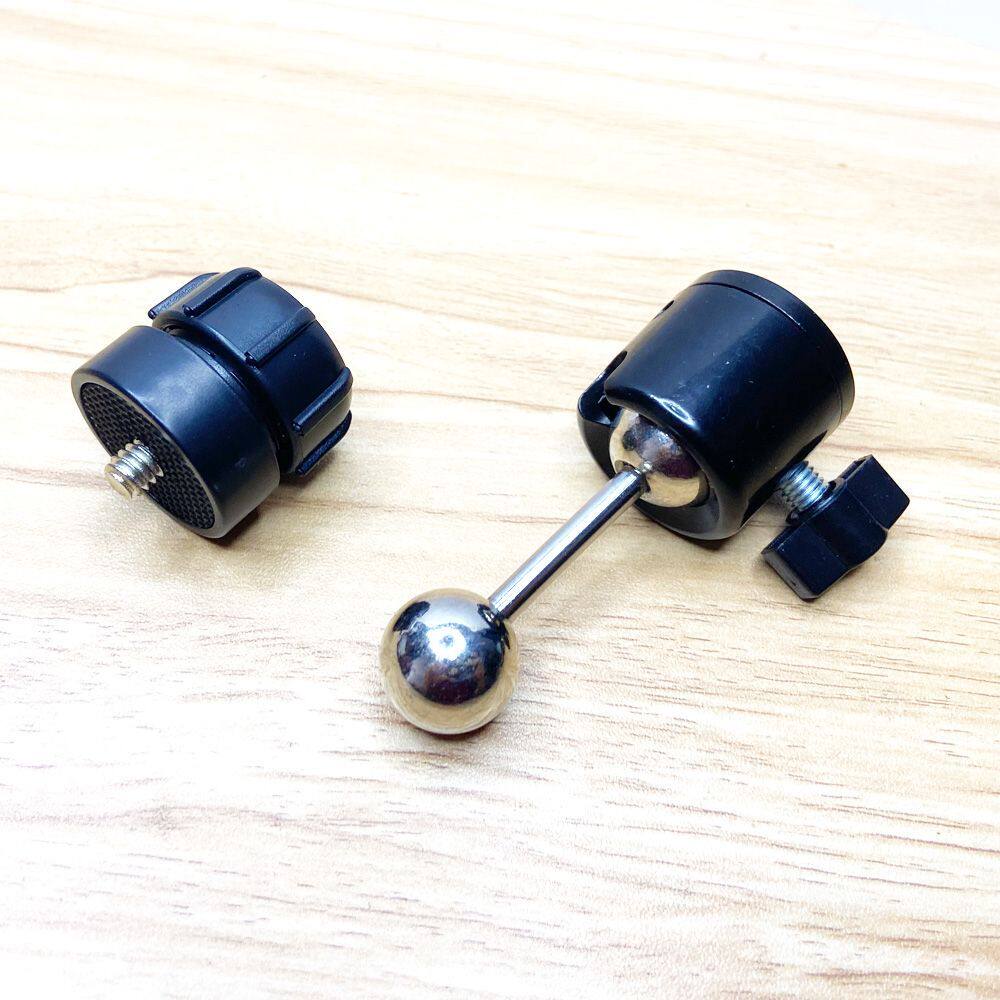 17mm Ball Head to 1/4" - 20 Screw Adapter — Ball Joint Converter for Camera Mounts & Monitor Brackets - HomeDIYer