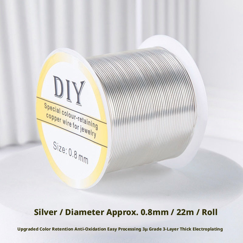 100m Color‑Retaining Copper Wire – DIY Wire Wrapping & Flower Making