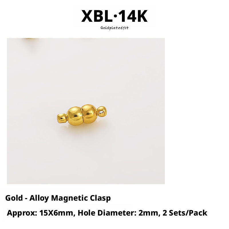 Magnetic Clasps for Jewelry Making – Strong, Gold Plated, DIY Buckles